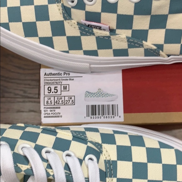 VANS AUTHENTIC PRO CHECKERBOARD Smoke Blue - Picture 16 of 16